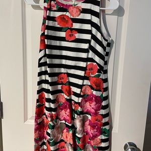 Striped and floral dress